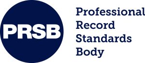 The Professional Record Standards Body (PRSB) logo
